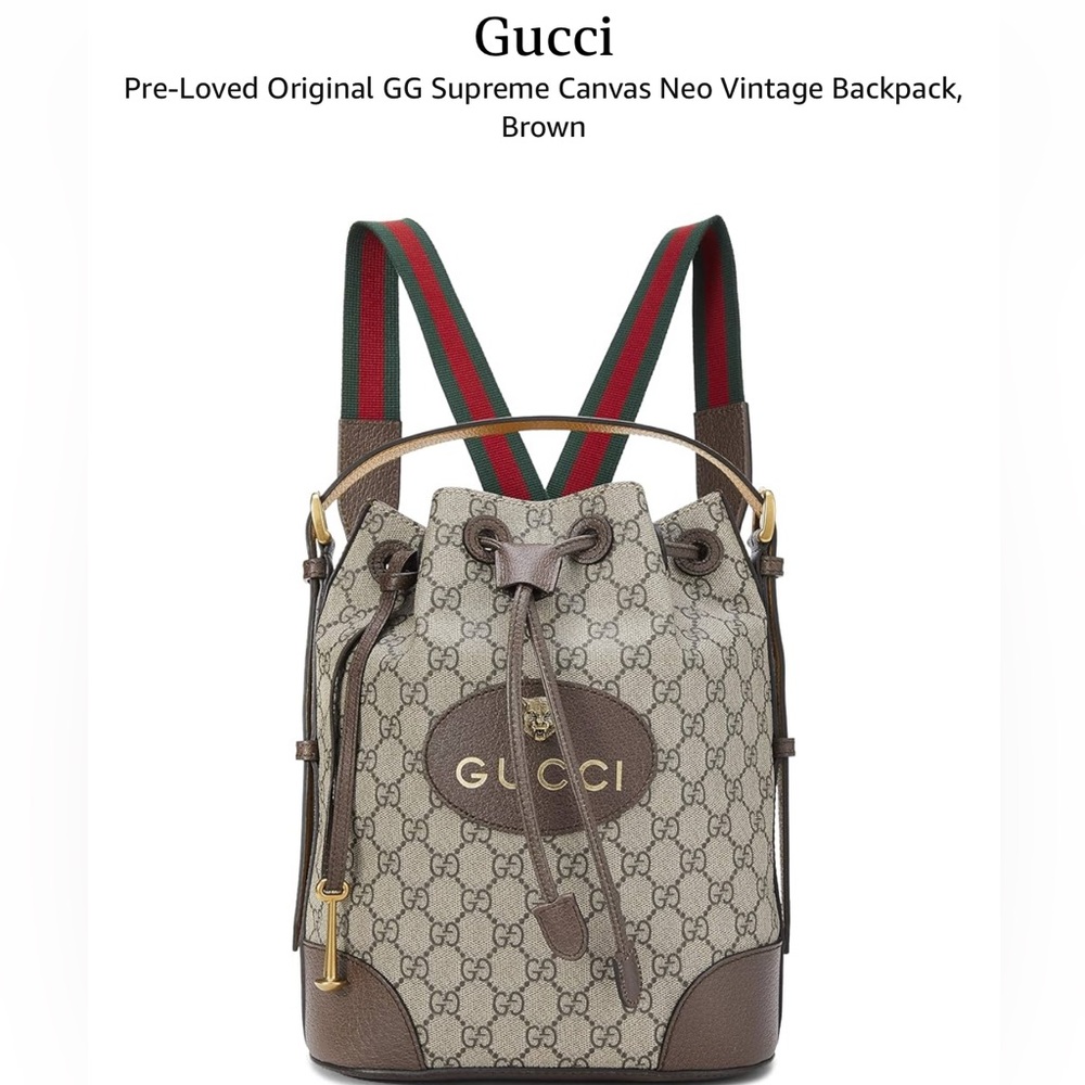 Gucci supreme vintage 3 way bag